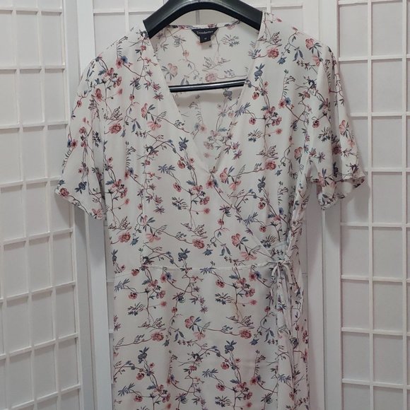 Trendsetter Floral Wrap Dress - Picture 1 of 8